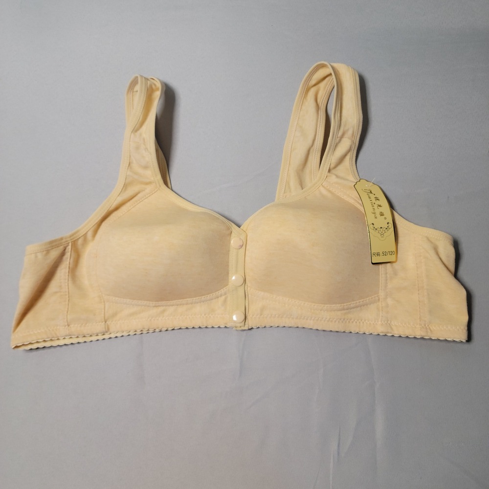 Youxianya Front Snap‎ Bra Women 52/120 Peach Wireless Padded Adaptive Comfort